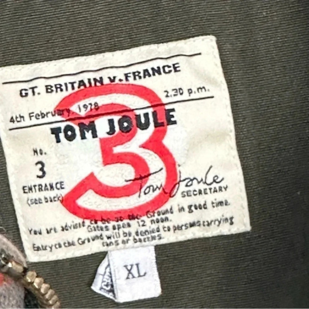 Vintage Tom Joules XL brown‎ 1/4 zip heavy weight Rugby pull on sweatshirt - Picture 4 of 6